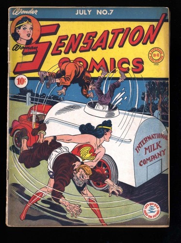 Cover Scan: Sensation Comics #7 VG 4.0 (Restored)  - Item ID #30624