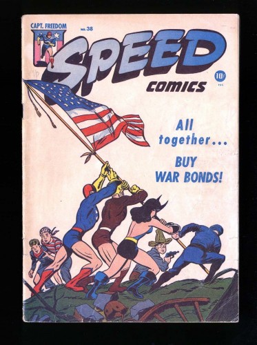 Cover Scan: Speed Comics #38 VG+ 4.5