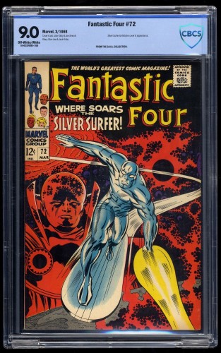 Cover Scan: Fantastic Four #72 CBCS VF/NM 9.0 Off-White/White - Item ID #34303