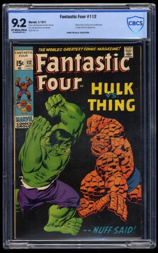 Cover Scan: Fantastic Four #112 CBCS NM- 9.2 Off White to White - Item ID #34304