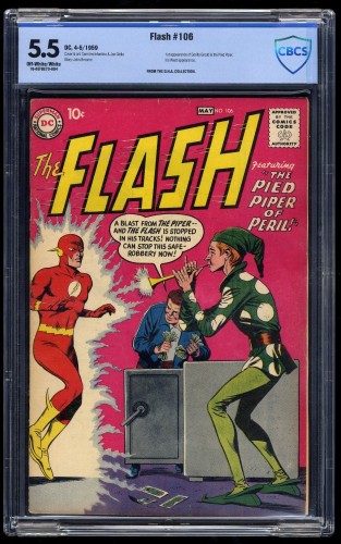 Cover Scan: Flash #106 CBCS FN- 5.5 Off-White/White 1st Gorilla Grodd! - Item ID #34305