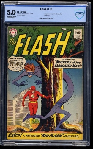 Cover Scan: Flash #112 CBCS VG/FN 5.0 Off-White/White 1st Elongated Man! - Item ID #34306