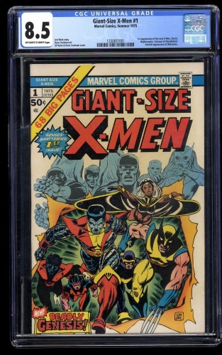 Cover Scan: Giant-Size X-Men #1 CGC VF+ 8.5 Off White to White - Item ID #34315