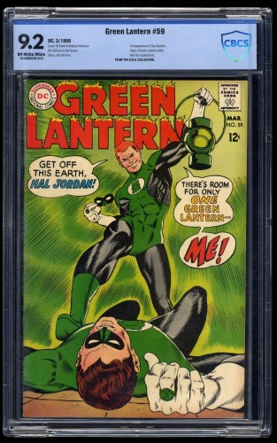 Cover Scan: Green Lantern #59 CBCS NM- 9.2 Off-White/White 1st Guy Gardner! - Item ID #34318