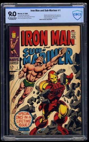 Cover Scan: Iron Man and Sub-Mariner #1 CBCS VF/NM 9.0 Off-White/White - Item ID #34326