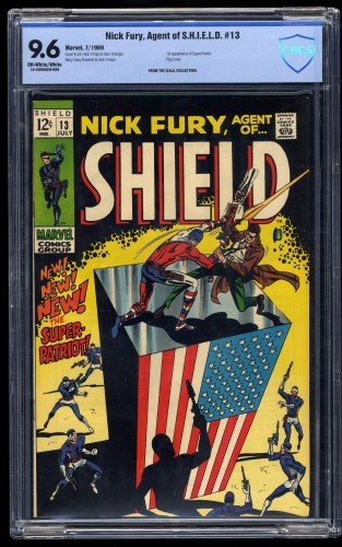 Cover Scan: Nick Fury, Agent of SHIELD #13 CBCS NM+ 9.6 Off White to White - Item ID #34344