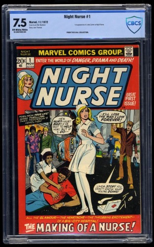 Cover Scan: Night Nurse #1 CBCS VF- 7.5 Off White to White - Item ID #34347