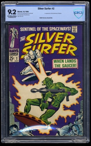 Cover Scan: Silver Surfer #2 CBCS NM- 9.2 Off-White/White - Item ID #34359