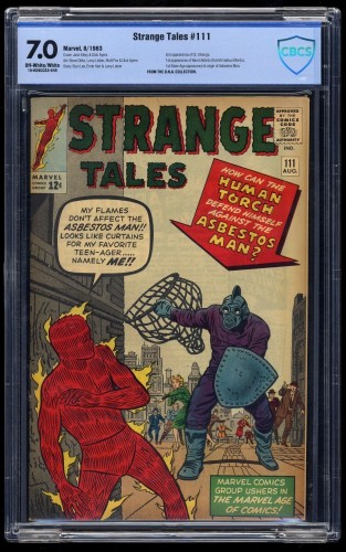 Cover Scan: Strange Tales #111 CBCS FN/VF 7.0 Off White to White - Item ID #34370