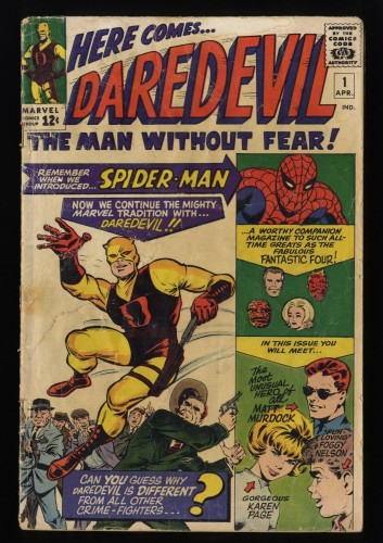 Cover Scan: Daredevil #1 FA/GD 1.5