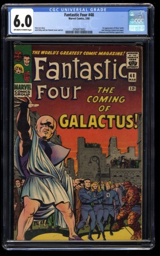 Cover Scan: Fantastic Four #48 CGC FN 6.0 Off White to White Marvel Comics  - Item ID #39094