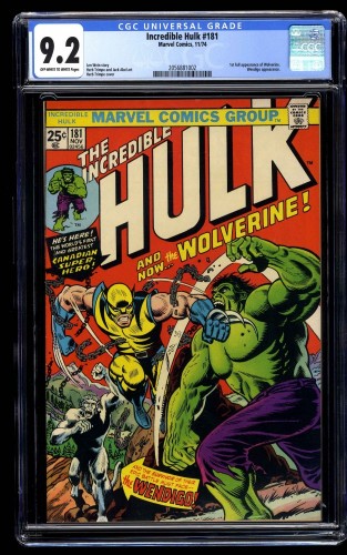 Incredible Hulk (1968) #181 CGC NM- 9.2 Off White to White Marvel Comics