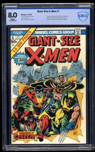 Cover Scan: Giant-Size X-Men #1 CBCS VF 8.0 White Pages