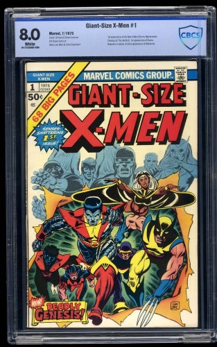 Cover Scan: Giant-Size X-Men #1 CBCS VF 8.0 White Pages