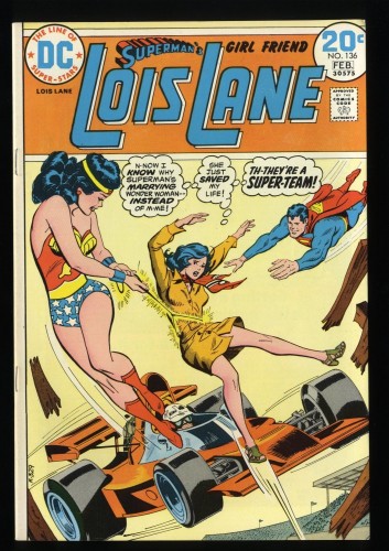 Superman's Girl Friend, Lois Lane #136 NM- 9.2 Wonder Woman Superman!