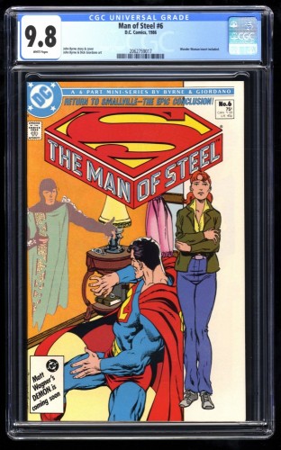 Man of Steel (1986) #6 CGC NM/M 9.8 White Pages Superman!