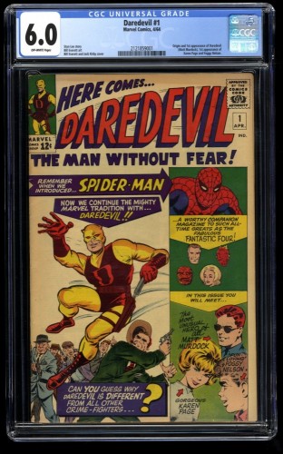 Cover Scan: Daredevil #1 CGC FN 6.0 Off White Marvel Comics - Item ID #58045