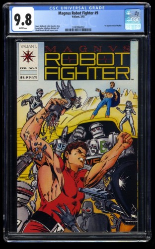 Magnus Robot Fighter #9 CGC NM/M 9.8 White Pages