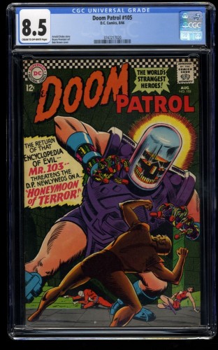 Doom Patrol #105 CGC VF+ 8.5 Cream To Off White