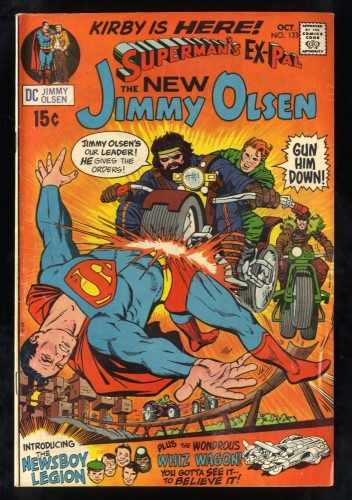 Superman's Pal, Jimmy Olsen #133 VG+ 4.5 1st Jack Kirby in title!