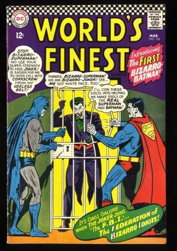 World's Finest Comics #156 FN- 5.5 Joker Cover!