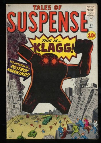 Tales Of Suspense #21 FN/VF 7.0 Pre-Hero Klagg Stan Lee Steve Ditko!