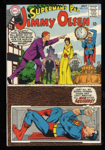 Cover Scan: Superman's Pal, Jimmy Olsen #112 VF/NM 9.0 White Pages - Item ID #102108