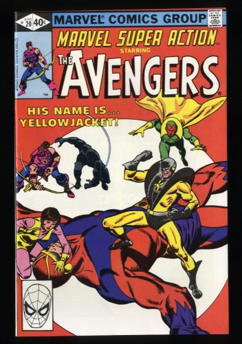 Marvel Super Action #20 NM+ 9.6 Avengers #59 1st YellowJacket Reprint!