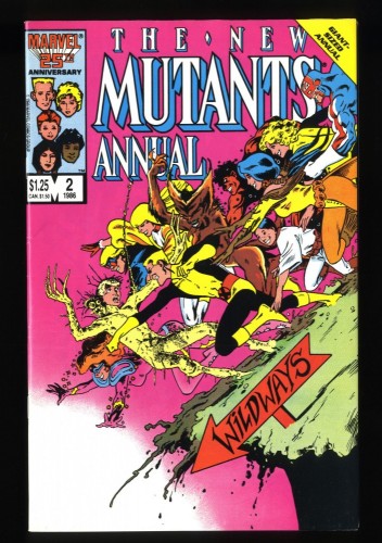 New Mutants Annual #2 VF+ 8.5 1st Psylocke!
