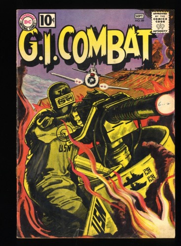 G.I. Combat #89 VG+ 4.5 3rd Haunted Tank!