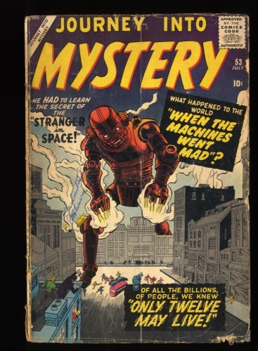 Journey Into Mystery #53 GD- 1.8 Robot Cover!
