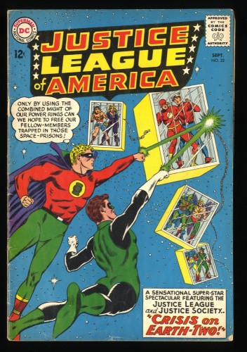 Justice League Of America #22 VG+ 4.5 Crisis on Infinite Earths 2!