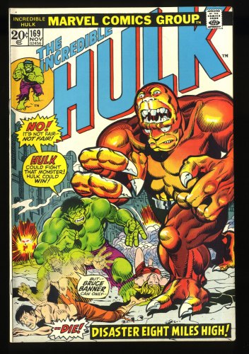 Cover Scan: Incredible Hulk (1962) #169 VF/NM 9.0 1st Bi-Beast! - Item ID #116139