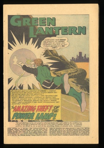 Cover Scan: Green Lantern #3 CV 0.1 Full Page Ad for JLA #1! - Item ID #117411