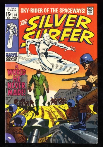 Silver Surfer #10 FN/VF 7.0 White Pages