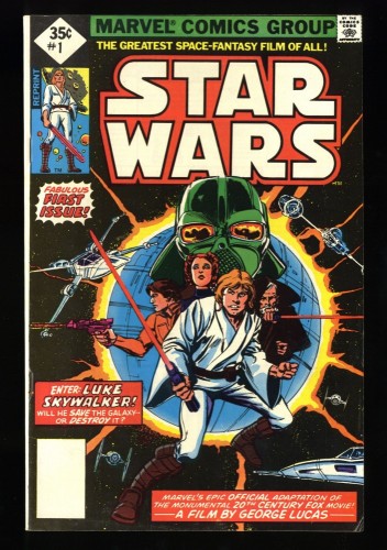 Star Wars #1 VF 8.0 35 Cent Reprint Variant