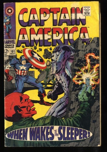 Captain America #101 VG- 3.5 Red Skull!