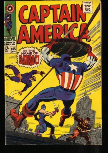 Captain America #105 FN+ 6.5 Batroc!