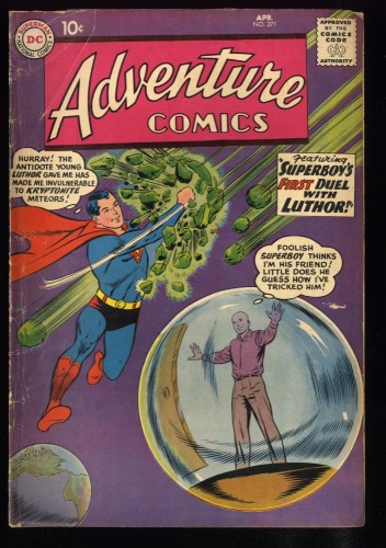 Cover Scan: Adventure Comics #271 VG- 3.5 - Item ID #126601