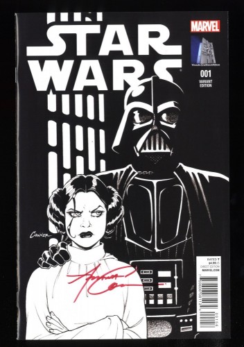 Star Wars (2015) #1 NM+ 9.6 Signed Amanda Conner! Vault Collectibles Sketch