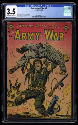 Our Army at War #8 CGC VG- 3.5