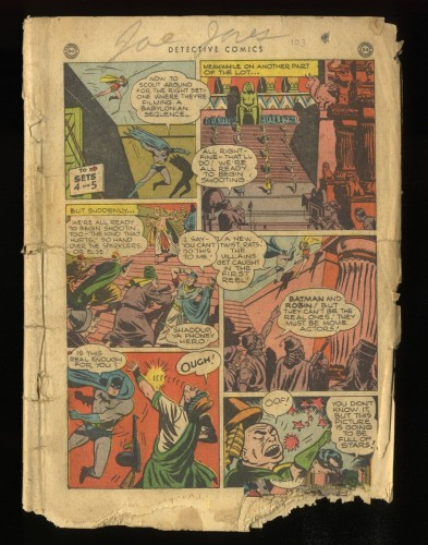 Detective Comics (1937) #103 Coverless Batman Robin Boy Commandos!