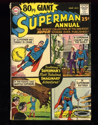 80 Page Giant #1 FN- 5.5 Superman Annual!