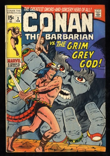 Conan The Barbarian #3 VG+ 4.5