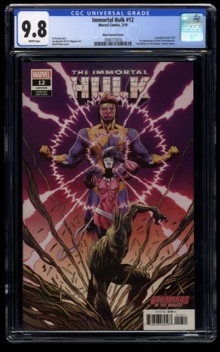 Immortal Hulk #12 CGC NM/M 9.8 White Pages Shaw Variant 1st One Below All!