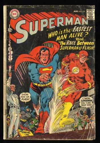 Superman #199 GD+ 2.5 Flash race!