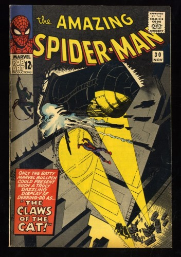Amazing Spider-Man #30 VG+ 4.5 1st Cat(Burglar)!