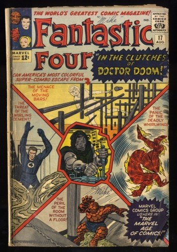 Fantastic Four #17 GD- 1.8 Doctor Doom!