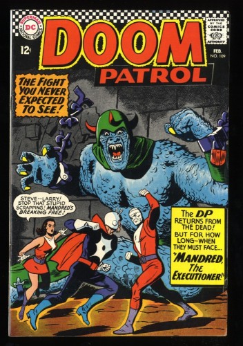 Doom Patrol #109 FN/VF 7.0 White Pages