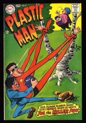 Plastic Man #9 VF- 7.5 White Pages